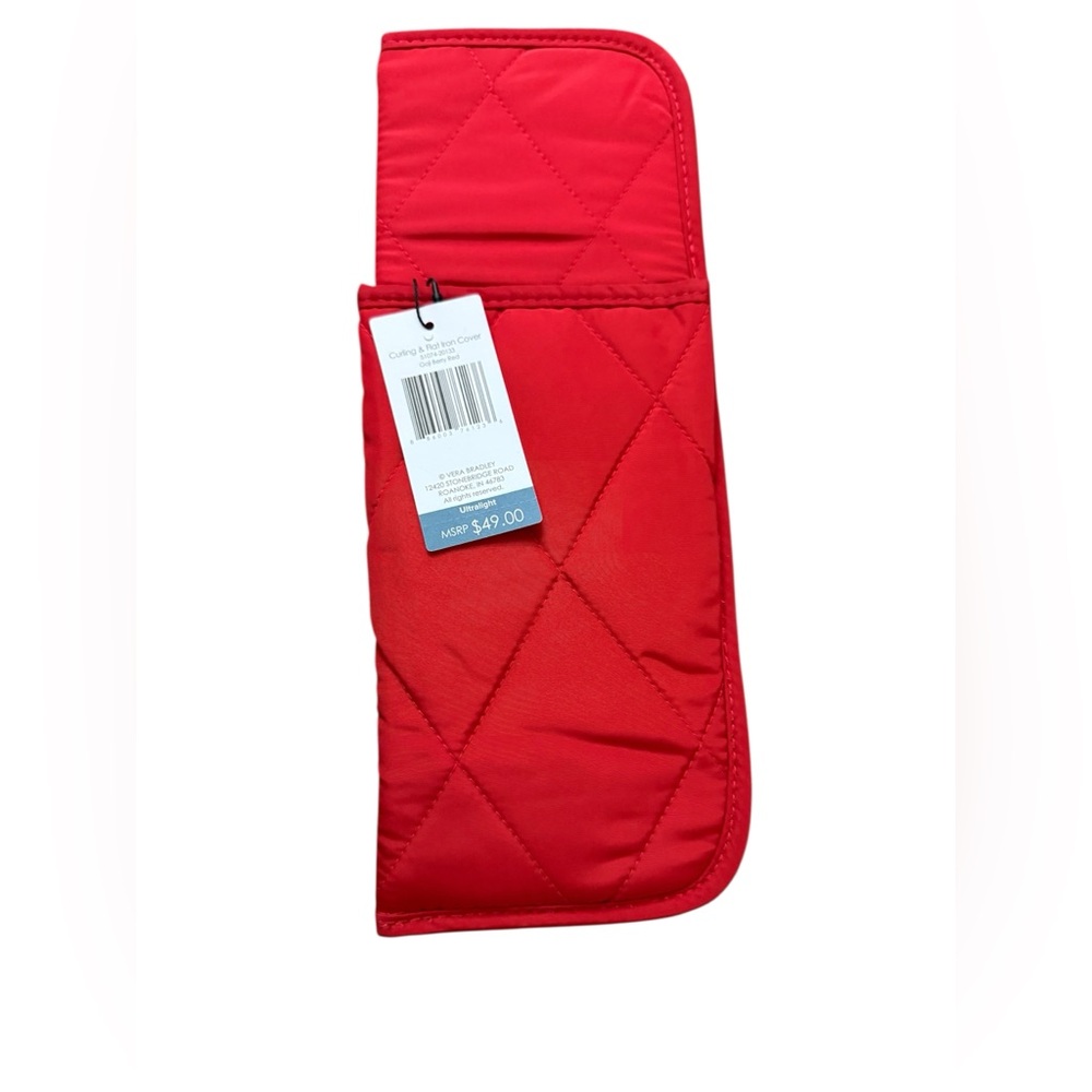 Vera Bradley Ultralight Curling and Flat Iron Cover in Goji Berry Red